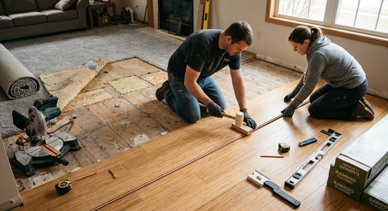 Bamboo Flooring Installation in Calvert County, MD