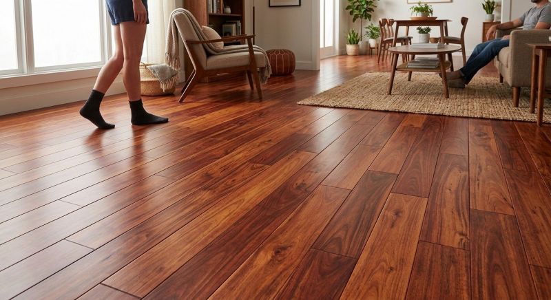 Cherry Floor Installation in California, MD