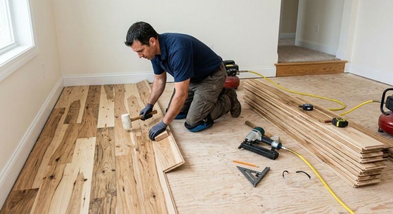 Hickory Floor Installation in Calvert County, MD