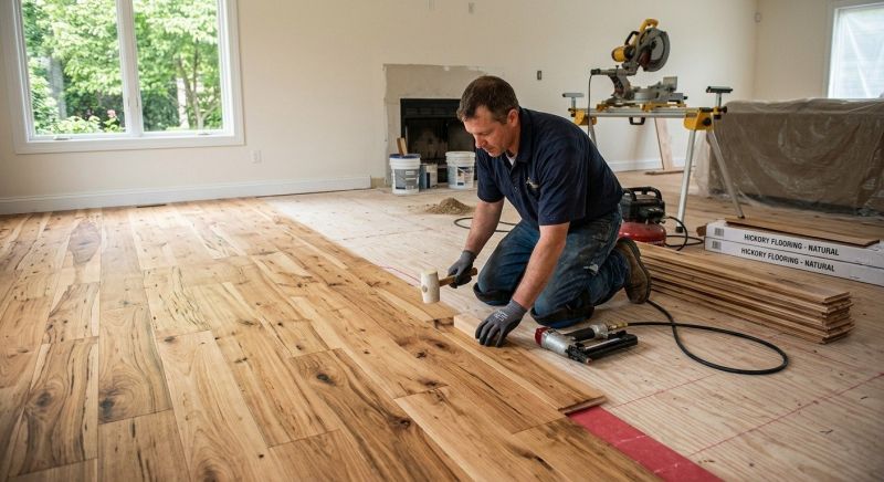 Hickory Floor Installation in Calvert County, MD