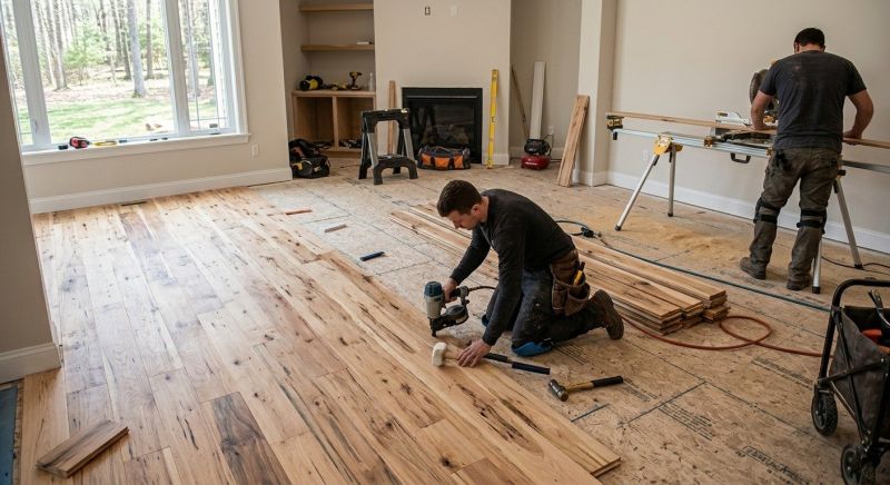 Hickory Floor Installation in Calvert County, MD