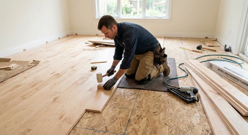 Maple Flooring Installation in Great Mills, MD