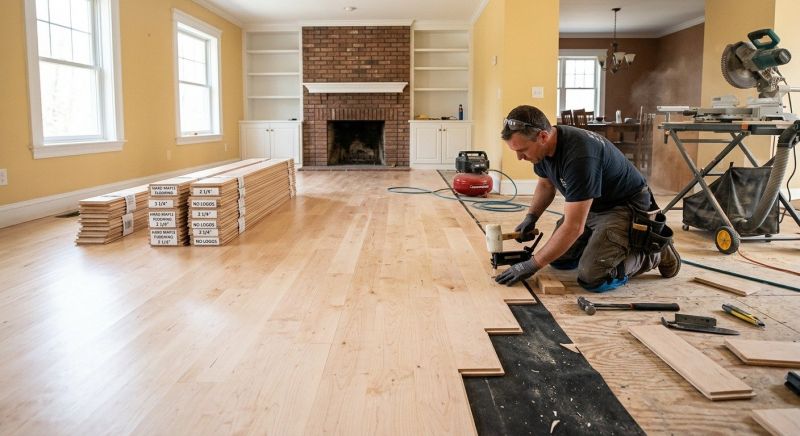 Maple Flooring Installation in Leonardtown, MD