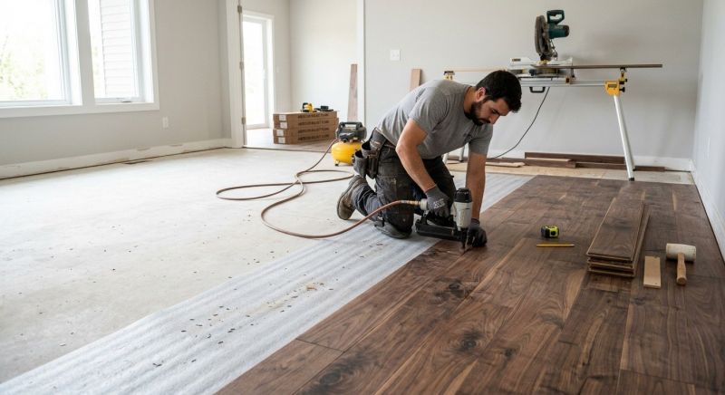 Walnut Flooring Installation in Calvert County, MD