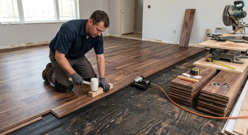 Walnut Flooring Installation in Calvert County, MD