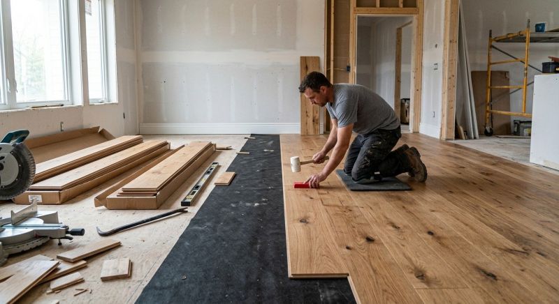 Wide Plank Floor Installation in Calvert County, MD