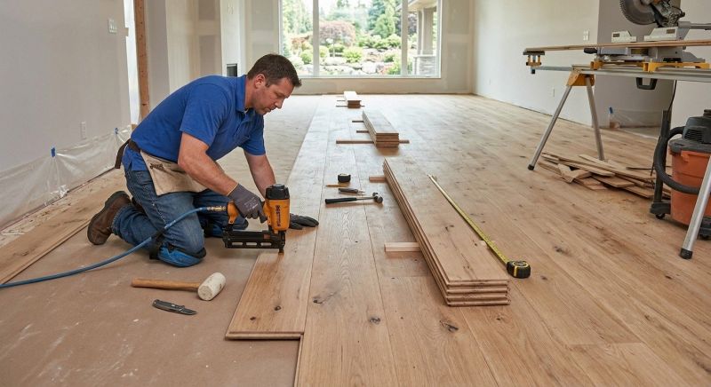 Wide Plank Floor Installation in Calvert County, MD