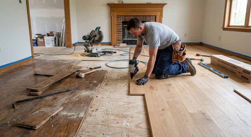Wood Floor Replacement in Lusby, MD
